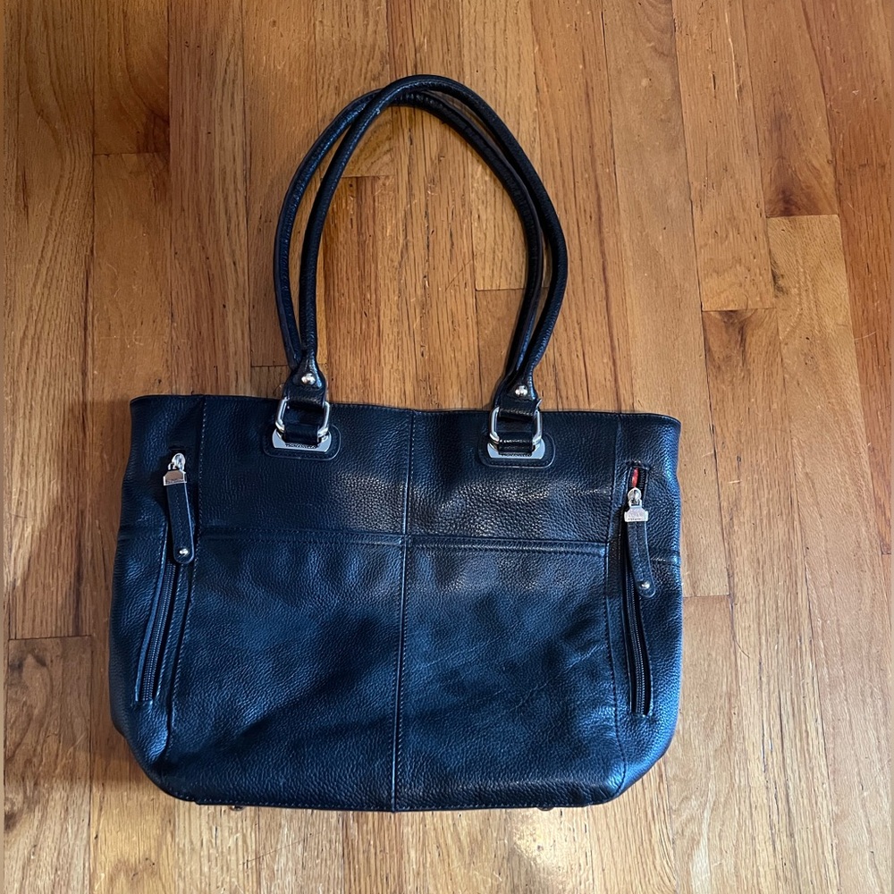 Tignanello Black Leather Purse